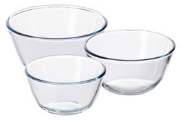 Набор 3 салатников 800 мл, 1050 мл, 1,6 л Crystal glass стекло - Elan gallery фото 6