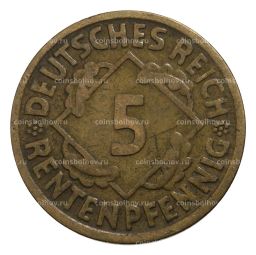 5 рентенпфеннигов 1923 года D Германия