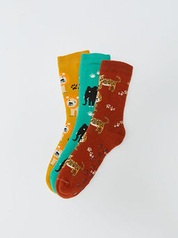 Desenli Erkek ?ocuk Soket ?orap 3l? - Waikiki фото 2