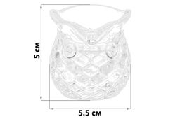 Вазочка под зубочистки 5,5*5*5 см 20 мл "Сова"