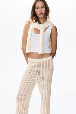 Pantal?n amplio efecto crochet - H&m фото 4