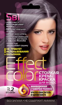 ФК/ Стойкая Крем-Краска д/в "Effect Сolor" (50мл), тон 3.2 Баклажан /4921/ .15