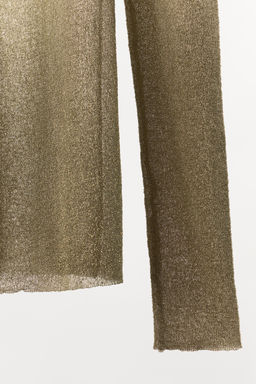 FINE KNIT METALLIC THREAD TOP - Zara фото 6