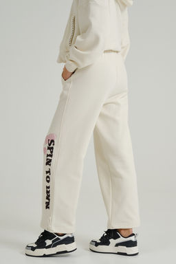 Брюки трикотажные утепленные Белый