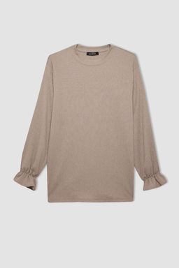 Туника стандартного кроя с длинными рукавами