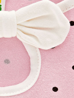 Лонгслив в горошек для девочки UD 1376 синий - Mini maxi фото 5