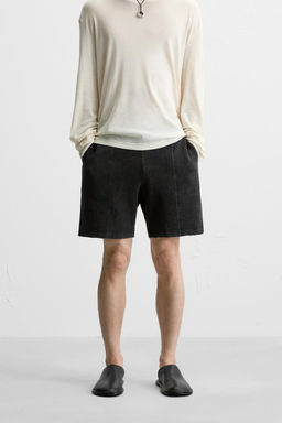 RELAXED FIT KNITTED BERMUDA SHORTS - Zara фото 2