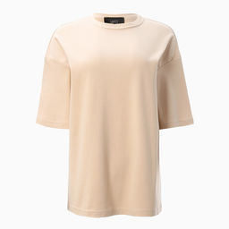 Футболка женская MIST Basic, бежевая, размер 44-46
