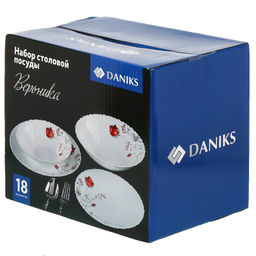 Сервиз столовый стеклокерамика, 18 предметов, на 6 персон, Daniks, Вероника (448955)  фото 10