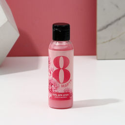 Цена за 2 шт. Гель для душа С 8 марта! 100 мл, аромат пион и малина, ЧИСТОЕ СЧАСТЬЕ