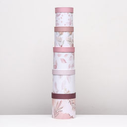 Набор шляпных коробок 5 в1 Легкость, 20 х 20 - 15 х 15 см - Simaland фото 3