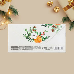 Цена за 10 шт. Конверт для денег «Новый год: Верь в мечту и она сбудется», 16.5×8 см