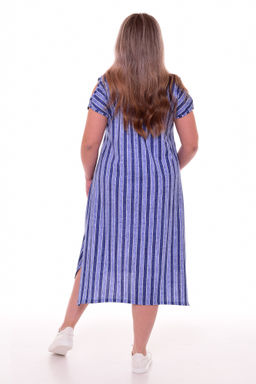 Платье женское 4-095а (крупная полоска)