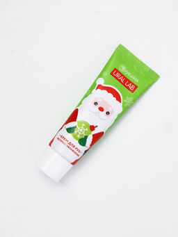 Подарочный набор в новогоднем носке Дед Мороз, крем для рук, бомбочка для ванны и пилка для ногтей, URAL LAB