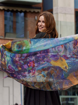 Платок жен. виск+шерсть 130х130 LG33-944-11