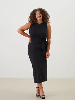 Bisiklet Yaka Elbise