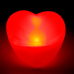 Цена за 2 шт. Светильник светодиодный "Сердечко", красное свечение