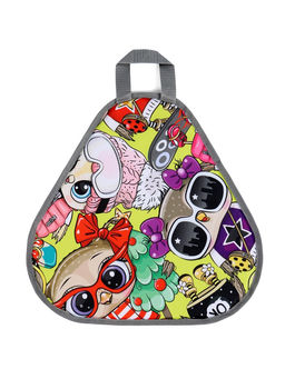 Ледянка мягкая треугольная Sova, лимонный, рисунок МИКС