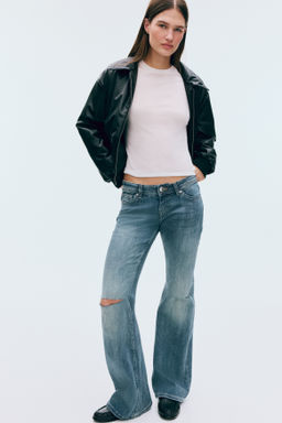 Flared Leg Ultra Low Waist Jeans - H&m фото 9