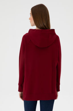 Kad_n Bordo Sweatshirt Sepette S_rpriz _ndirim - U.s. polo assn фото 5