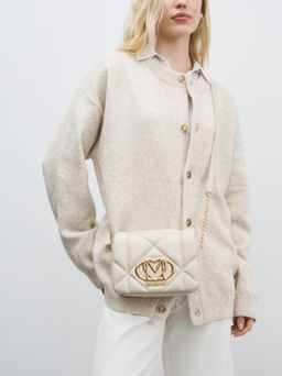 Кросс-боди LOVE MOSCHINO EMBOSSED Q Артикул 4561040, молочно-белый  фото 2