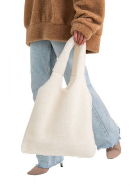 Шопер меховой Тедди ваниль Шопер меховой Тедди ваниль