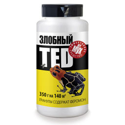 Средство от мух Злобный Тэд, гранулы банка 350г с крышкой-ситом