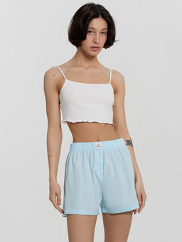 Шорты домашние женские голубые