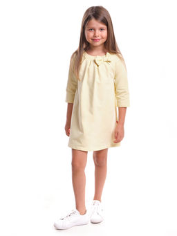 Платье для девочки с бантом 22-5999 ваниль