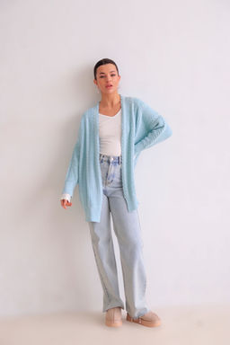 Martichelli Кардиган голубой с косами  фото 8