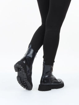 01-B2103B-10F INK BLUE Ботинки демисезонные женские (натуральная кожа, байка)