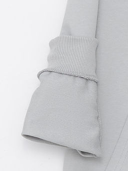 Kap??onlu Bask?l? Uzun Kollu Erkek ?ocuk Fermuarl? Sweatshirt - Waikiki фото 3