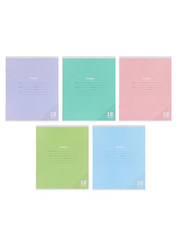 Компл тетр из 10шт 18л кл КПК "Пастель", обл мел карт, блок №2, 5 видов 10991553