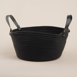 Корзина для хранения SL Home Луиза, плетёная, ручной работы, 333316 см, чёрная