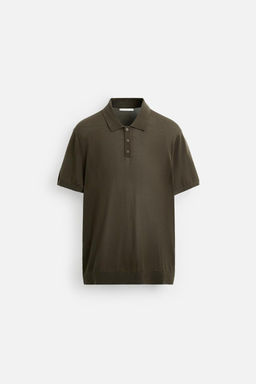 KNIT COTTON - SILK POLO SHIRT - Zara фото 15
