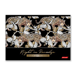 Светоч 48АЛСК4_7_3_9 Альбом для рисования, фольга, 100 г/м2 A4 29 х 20.5 см 5 шт. на скобе 48 л. 000267 Магия дикой природы