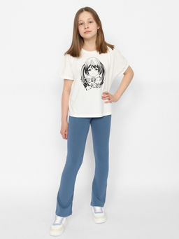 CRB wear/CSJG 70396-48-379 Брюки модель легинсы для девочки,темно-серый/Ex.Cherubino  фото 3