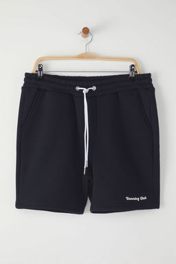 Lacivert Regular/Normal Kesim Kal?n/Ici Polarl? Kabartma Bask?l? Sort TMNSS25SR00011