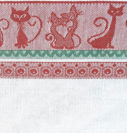 Комплект полотенец 50*70 см, 2 шт., 100% лён (Коты, вид 2) - Ивановотекстиль фото 5