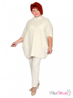 Туника-пончо Модель №1430 размеры 44-84 - Plusmoda фото 17