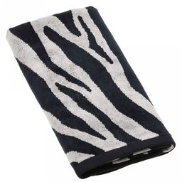 "Missoni-3030" Полотенце махровое 50х90см, плотность 375гр/м2, 100% хлопок, велюр, черный (разноцветный), Bolangde (Китай)