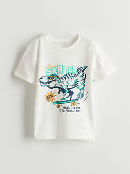 Dinozor Bask?l? Erkek ?ocuk Ti??rt ve ?ort 2li