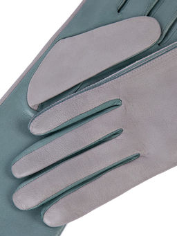 Перчатки женские ш/п F-IS0065 l.grey/greengrey - Eleganzza фото 3