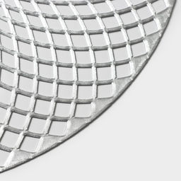 Набор салфеток сервировочных на стол Доляна Вира, 4 шт, d=38 см, цвет серебряный  фото 11