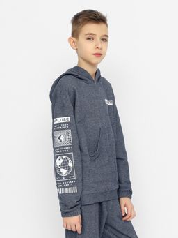 CRB wear/CSJB 63479-41-355 Толстовка для мальчика,темно-синий/Ex.Cherubino  фото 2