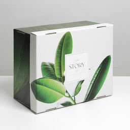 Коробка складная Листья, 31,2 х 25,6 х 16,1 см - Дарите счастье фото 2