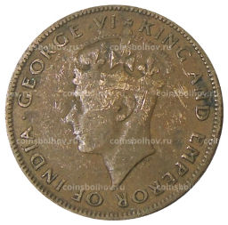 Монета 1 цент 1944 года Британский Гондурас