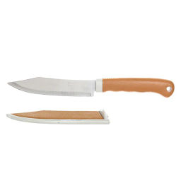 Цена за 5 шт. Нож кухонный "Эконом" 12см с пластиковой ручкой с ножнами