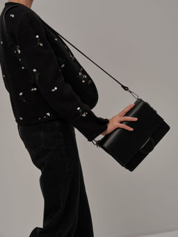 Сумка через плечо Deboro 30574 черная