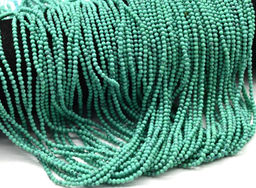 Бусины из бирюзы иранской имитация шарик гр.2мм, 38см, 174 бусины Радуга камня
